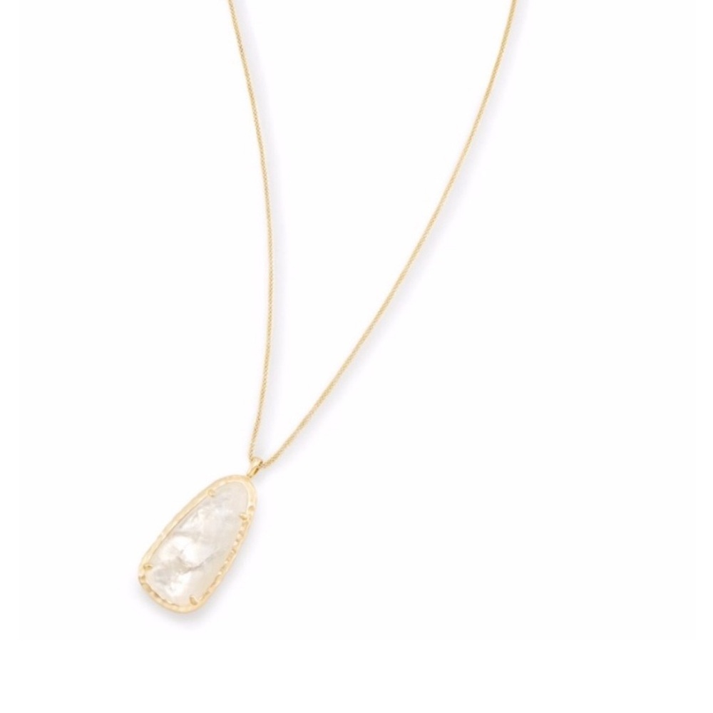 Kendra Scott Saylor necklace in crystal ivory